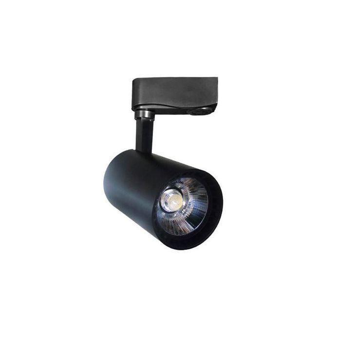 Projecteur spot sur Rail Rotatif 360 ° compatible rail Monophasé Noir 10W LED 4000K 220V-240V