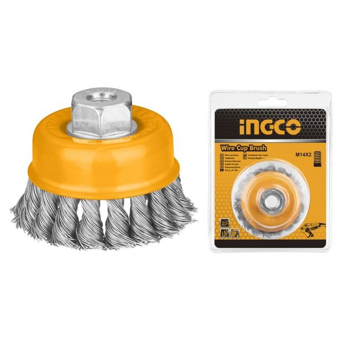 INGCO BROSSE MÉTALLIQUE TORSADÉE 100MM - WB21001