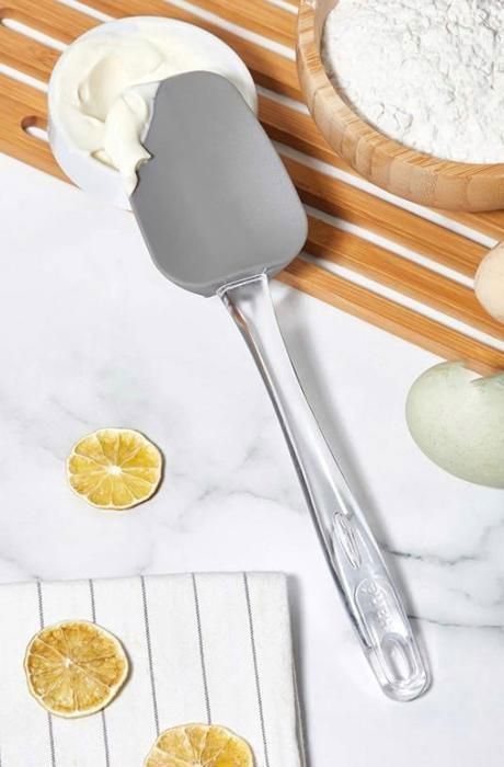 Grande Spatule à Pâtisserie, Racloir en Silicone