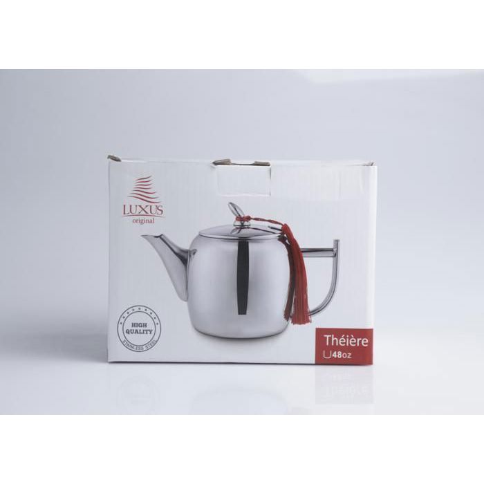 Théière - Venise - Inox - 48 oz - 1.3l - Compatible lave-vaisselle