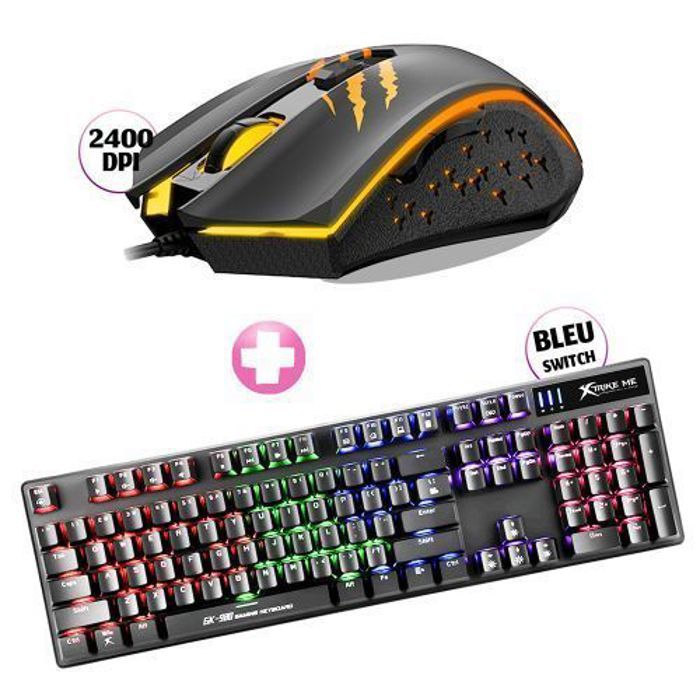 Clavier Mécanique Gamer - Xtrike - GK-980 RAINBOW - Rétroéclairé RGB - Anti-ghosting - 29 touches