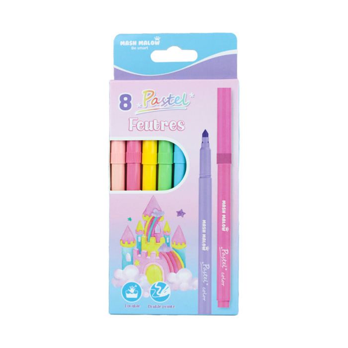 Boite de 8 Feutres Pastel Mash Malow