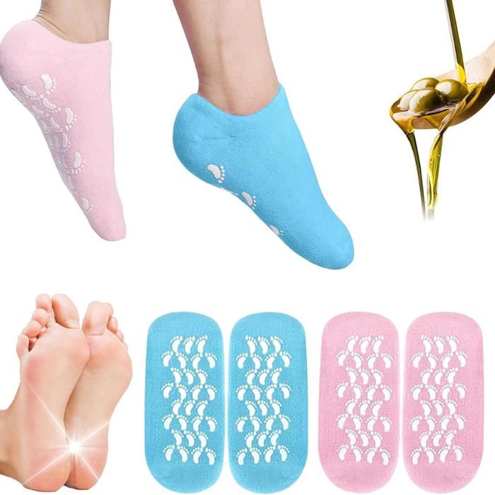 Chaussettes confort détente 2 paires multicolores