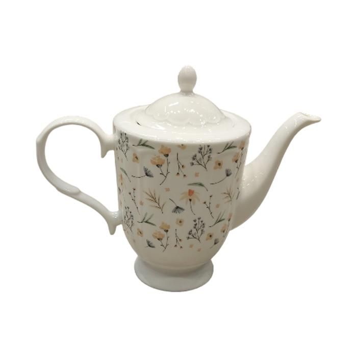 THEIERE FLEURS EN PORCELAINE 1300ML