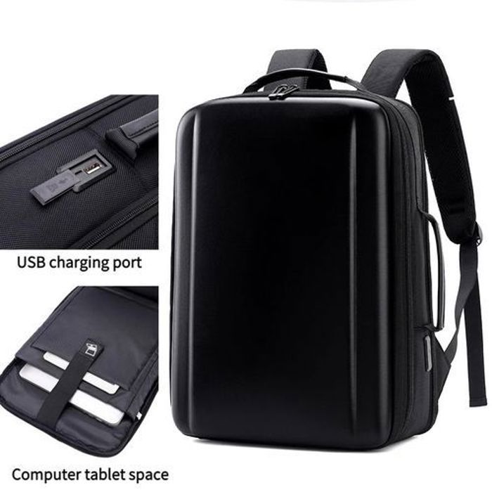 Sac à dos pour PC, multifonctionnel d'affaire voyage, bag scolaire de trajet Noir