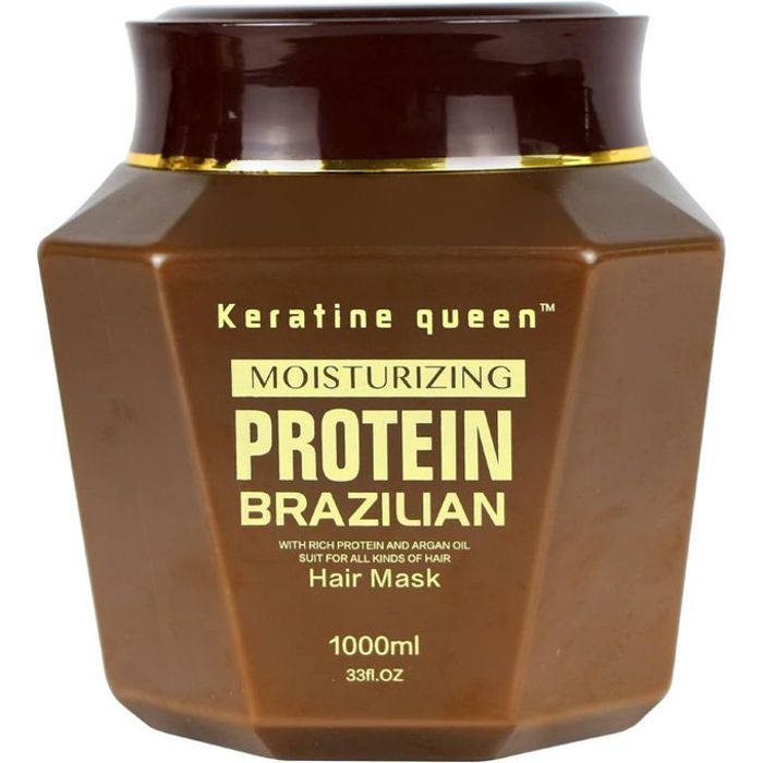 Keratine queen masque capillaire brésilien proteine, hydratant - 1000 ml