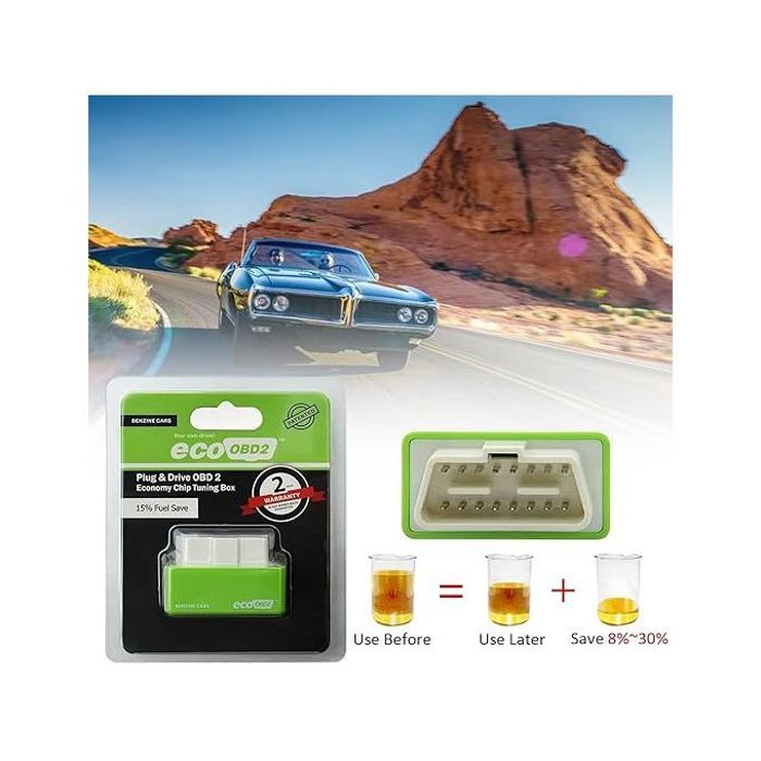 Boîtier de réglage obd2 pour voiture,avec puce écologique,économie de carburant