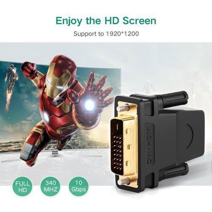 Dvi Mâle To Hdmi Femelle ( 24+5 )