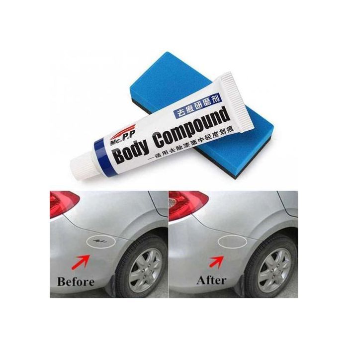 Kit de Réparation de Rayures de Peinture de Voiture, Dissolvant avec Éponge