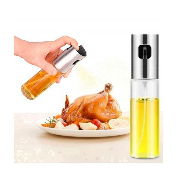 Flacon spray pour huile d'olive - MARQUE - 100 ml - Verre - Réutilisable - Sans BPA
