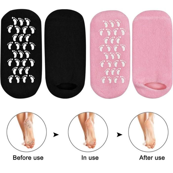 Chaussettes Hydratantes Antidérapantes Multicolores 2 Paires