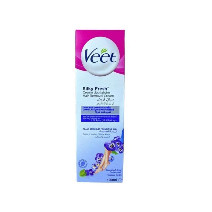 Crème dépilatoire Veet pour peaux sensibles à l'Aloe Vera et Vitamine E - 100ml