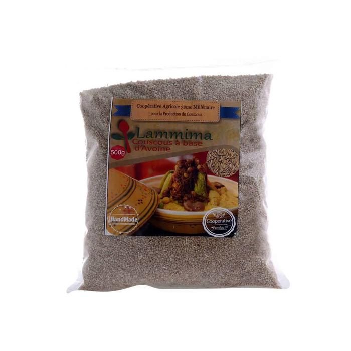 Couscous d'avoine sachet en plastique 500g - LAMMIMA
