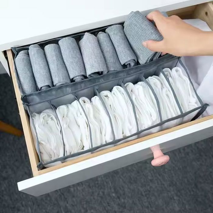 Boîtes de rangement - Non spécifié - 3 pièces - Tissu lavable - Pour sous-vêtements - Design élégant