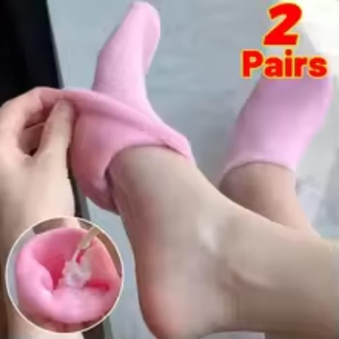 Chaussettes Antidérapantes Colorées Multicolores 2 Paires