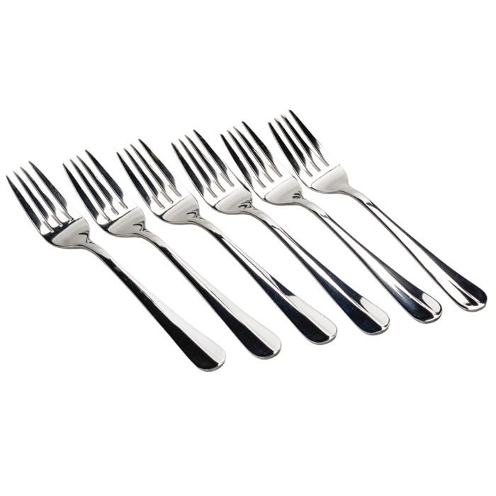 6 FOURCHETTES A GATEAU HM INOX