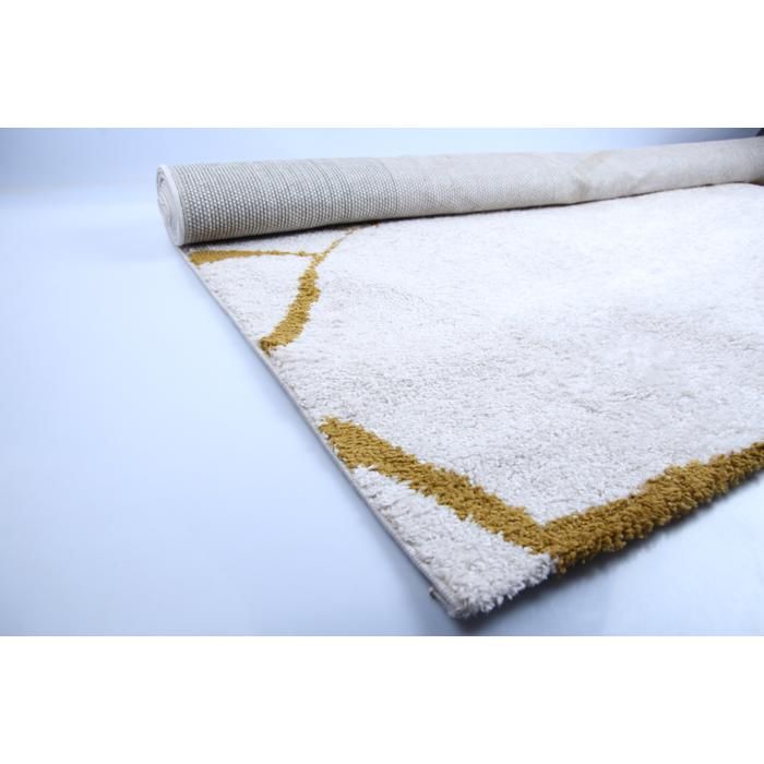Tapis - GENERIC - Marbre Doré - 200x290 cm - Synthétique - Style Berbère