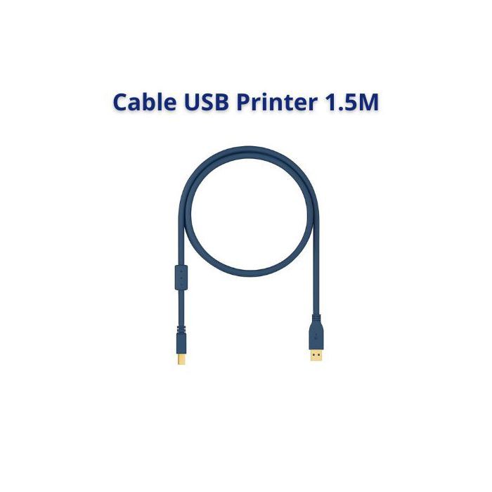 Câble imprimante 1.5M USB 2.0 – Extension haute vitesse pour Canon, HP, Epson, Brother – Type A vers Type B