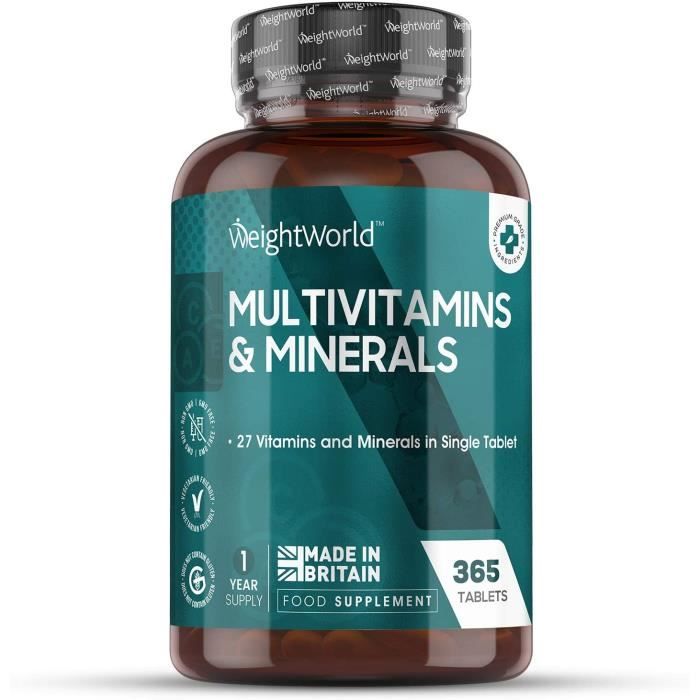 Multivitamines et Minéraux - 365 comprimés