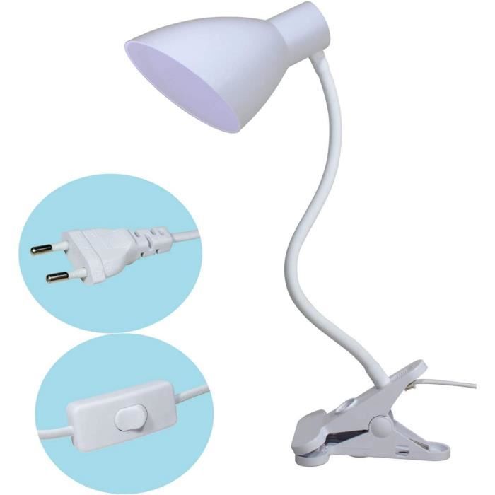Base de Lampe de Bureau - Col de Cygne 30cm - LED - Rotation 360° - E27
