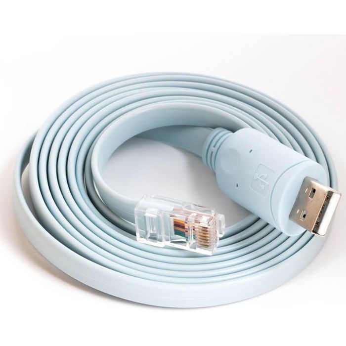 Usb RS232 Serial COM port vers RJ45 male cable de console pour routeurs Cisco (1,8 m)