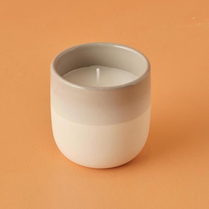 Bougie Parfumée Grenade et Epicéa Gris Clair (9x9x9 cm)
