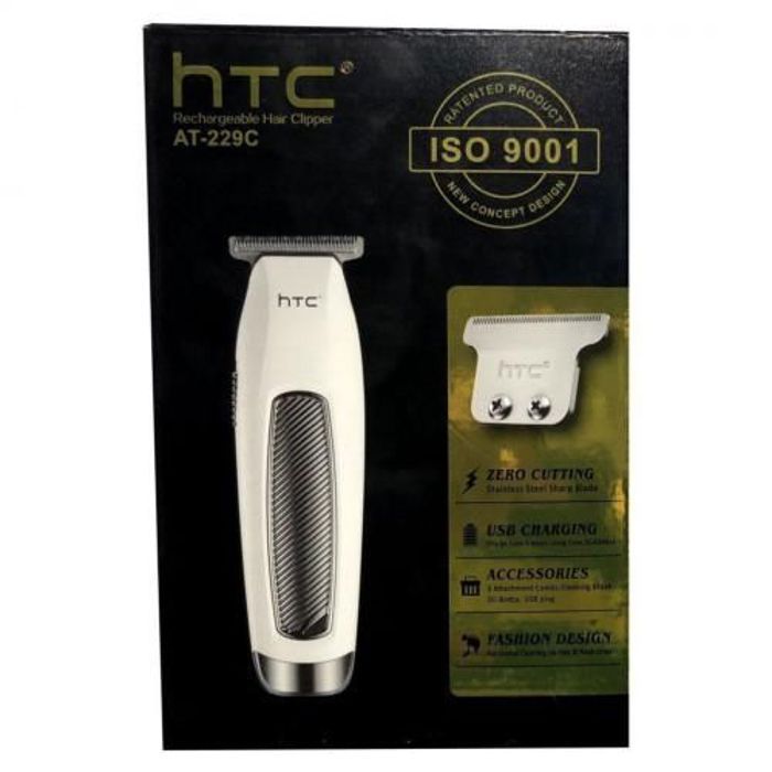 Htc Tondeuse à barbe rechargeable USB HTC AT 229C  Blanc