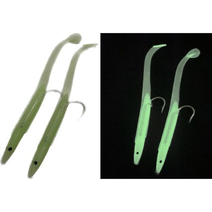 Leurre de pêche - EDDYSTONE - Delta Eel - 95mm - Super plastique - Pêche en mer