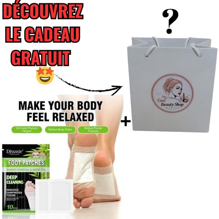 10 Patchs détox pour les pieds, éliminer les toxines du corps et soulager le stress et la fatigue + cadeau gratuit de bienvenu