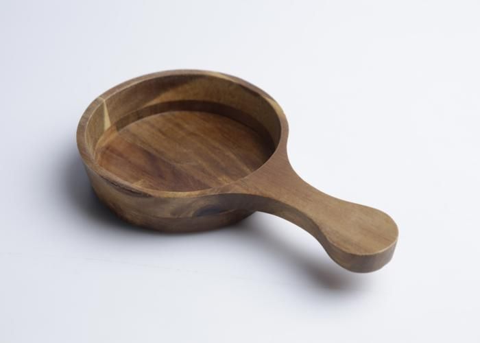 Bol en Bois - Non spécifié - Bol avec Poignée - 20.5x12x3 cm - Marron - 1 pièce
