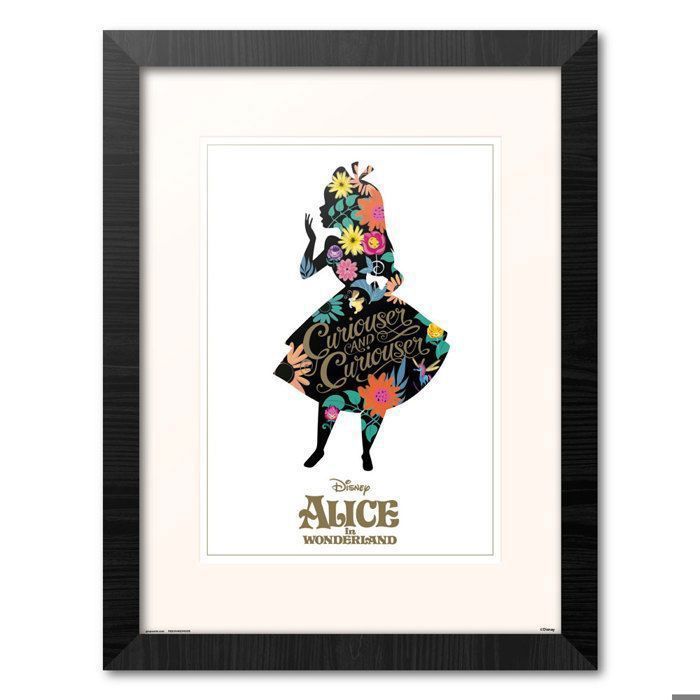 Cadre - DISNEY - Alice au Pays des Merveilles - 30x40 cm - Décoration murale - Finition brillante