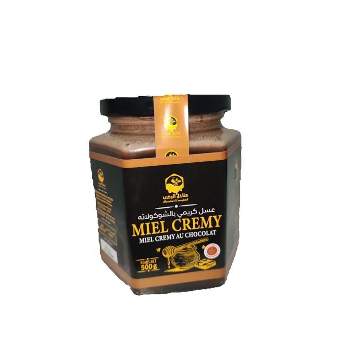 Miel cremy au chocolat 500g - MANAHIL ALMAGHRIB