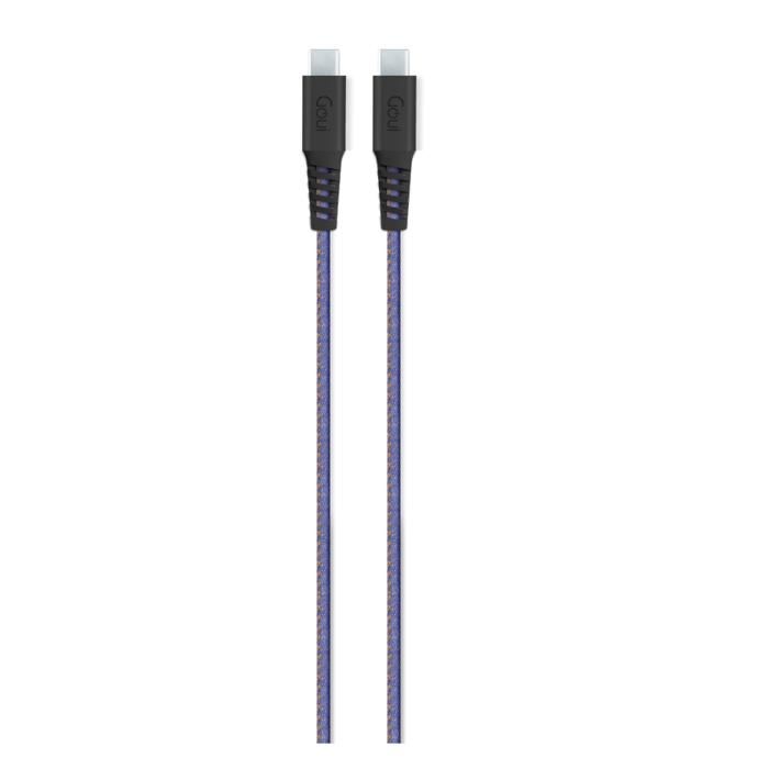 Câble USB-C - GOUI - FLEX Fashion - 60W - 1,5 m - Kevlar - Design en jean
