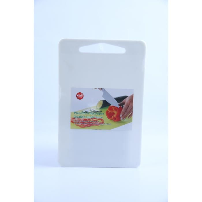 Planche à Découper - ELITE - 44,5 x 29,5 cm - Plastique - Blanc - Robuste et hygiénique