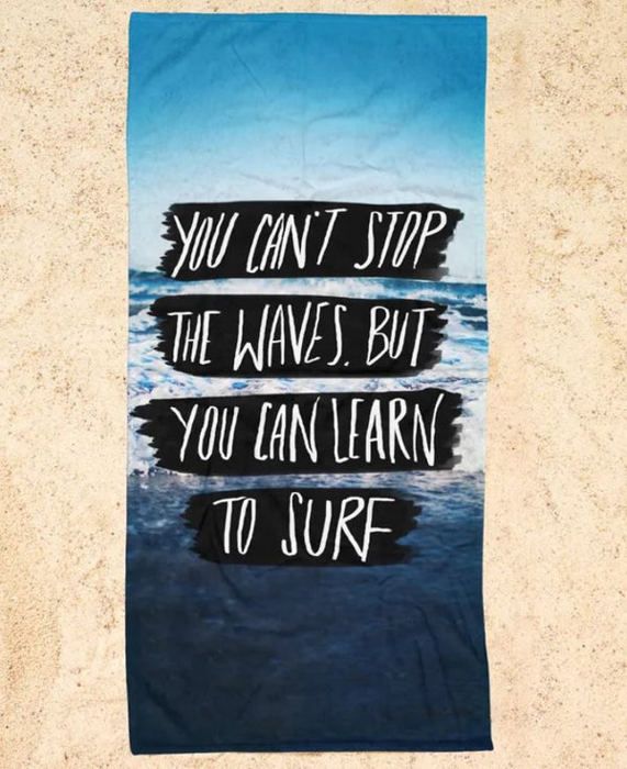 Serviette de Plage Ultra Fine Séchage Rapide Anti-Sable - SURF QUOTE