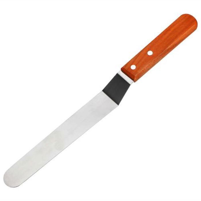 Spatule longue et coudée en acier inoxydable Epandeur de beurre crème & chocolat