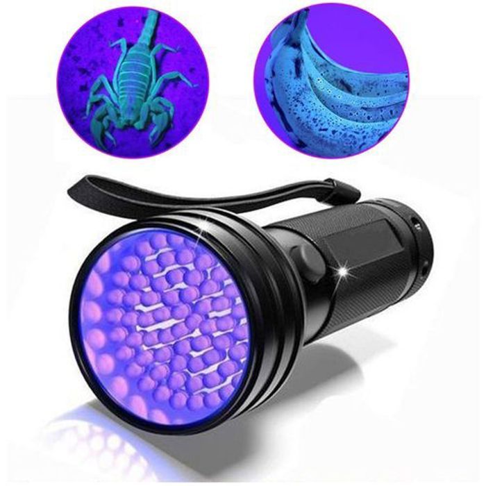 Lampe de poche, Détecteur d'urinne pour animaux - Scorpion, Tache, Devise