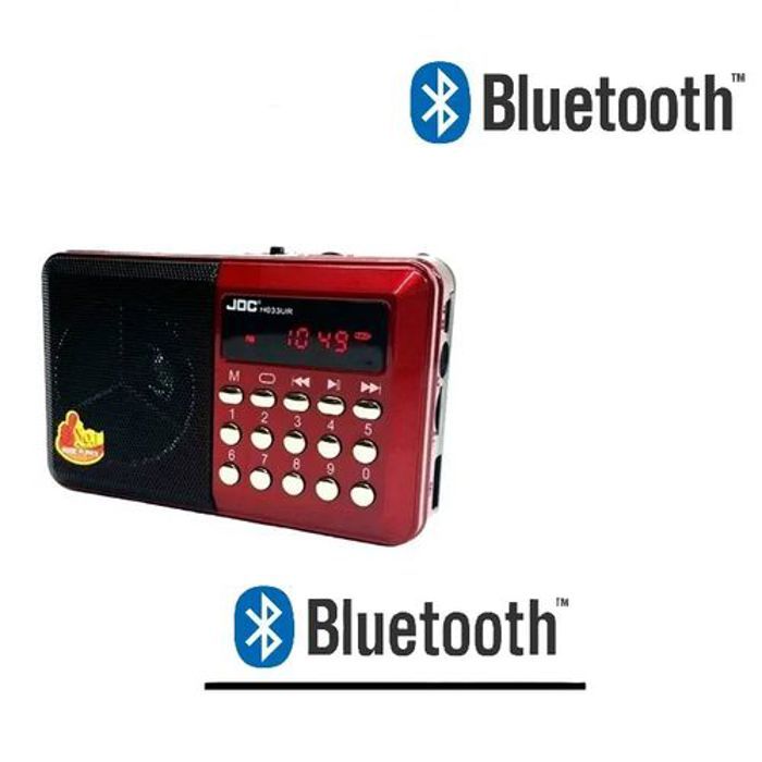 Joc Fm Radio numérique portable, Radio Bluetooth avec lecteur MP3, Radio Batterie rechargeable USB,