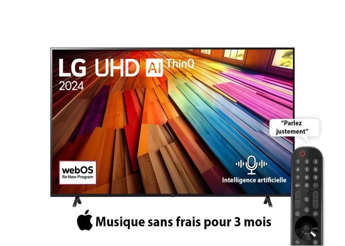 Téléviseur LED - LG - 55UT80006LA - 55 pouces - Ultra HD 4K - Smart TV