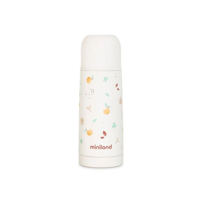 Thermos - Miniland - Valencia 350ml - Double paroi en acier - Système de versement facile - 100% sans BPA