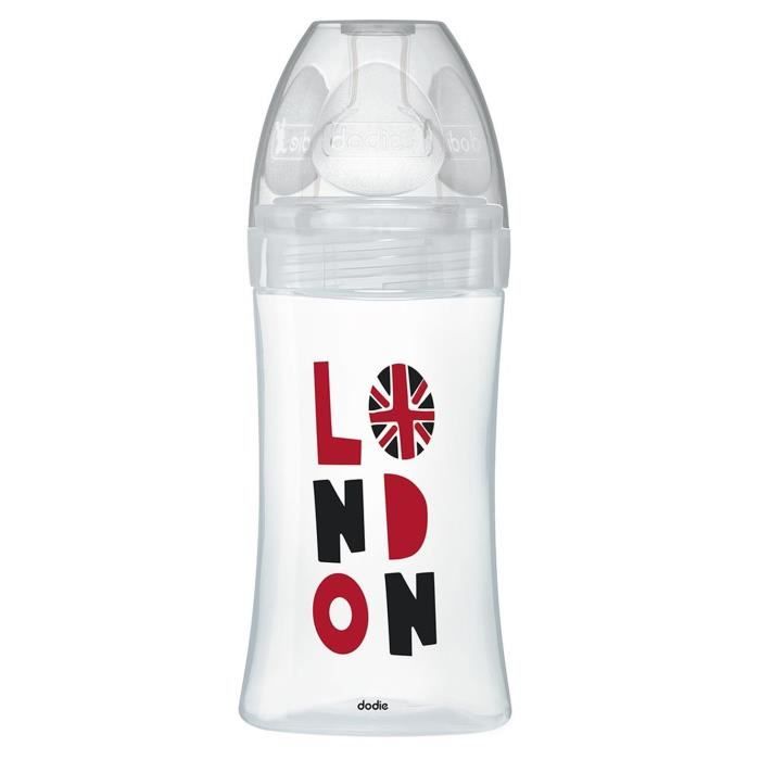 Dodie Biberon Sensation+ Anti-Coliques en Verre +0m London 270ml