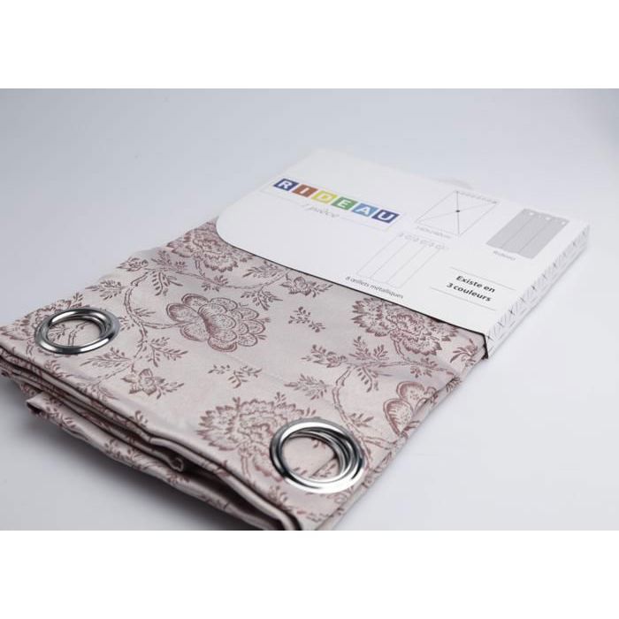 Rideau de fenêtre - Luxe - Jacquard - 140x240 cm - Rose - Occultant