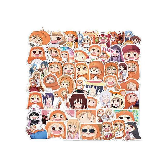 Stickers - Himouto Umaru-chan - 50 Pcs - Multicolore - Décoration murale - Mixte