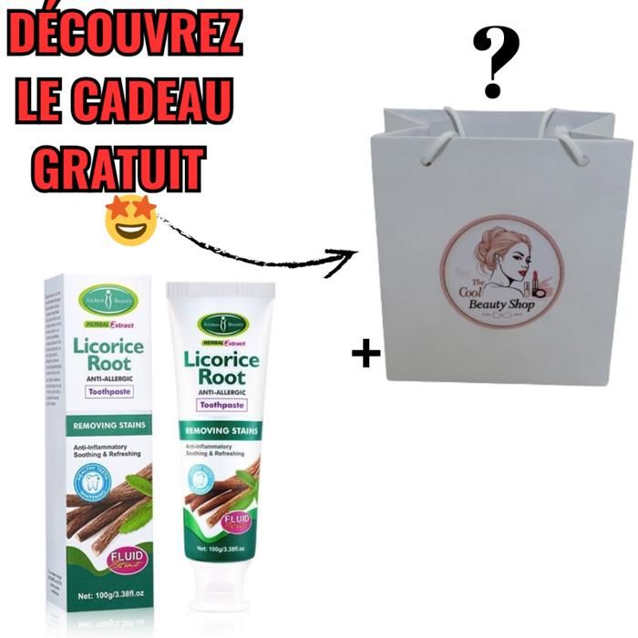 Dentifrice Crème Blanchissante pour les Dents + cadeau gratuit de bienvenu