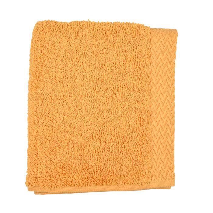 Serviette de toilette - Julian - 40x70 cm - 550g - Coton naturel - Jaune