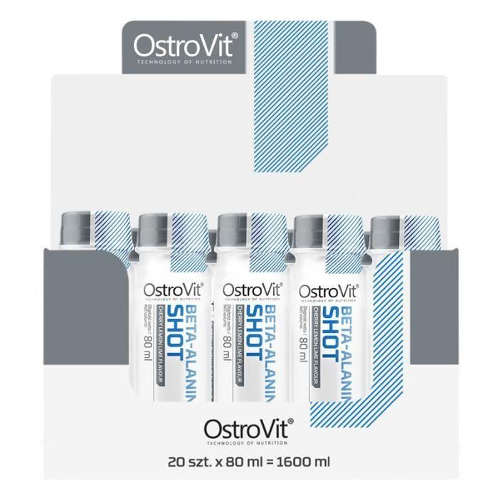 Beta-Alanine Shot 20 x 80 ml - cerise citron citron vert