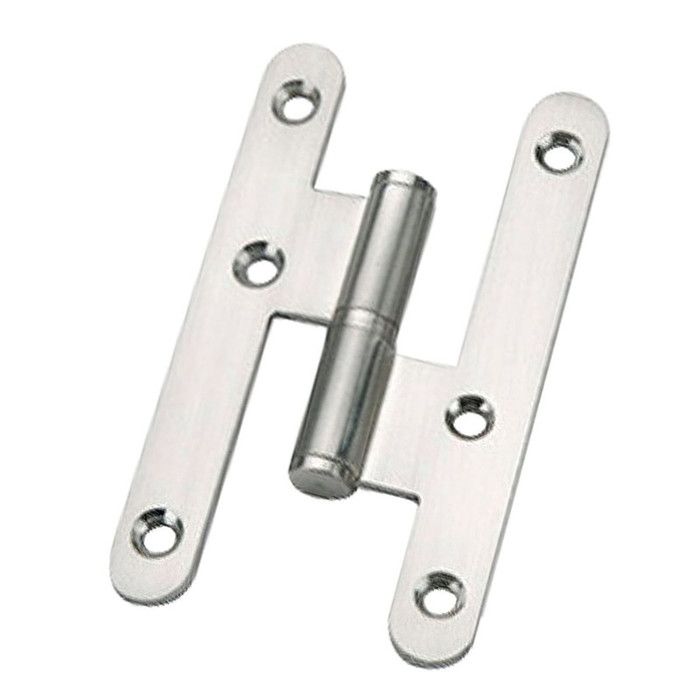 Paumelle Nickelée Bouts Ronds Gauche
 54 mm x 95 mm x 2 mm 
Inclus: 20 unités - 1 kit de visserie
