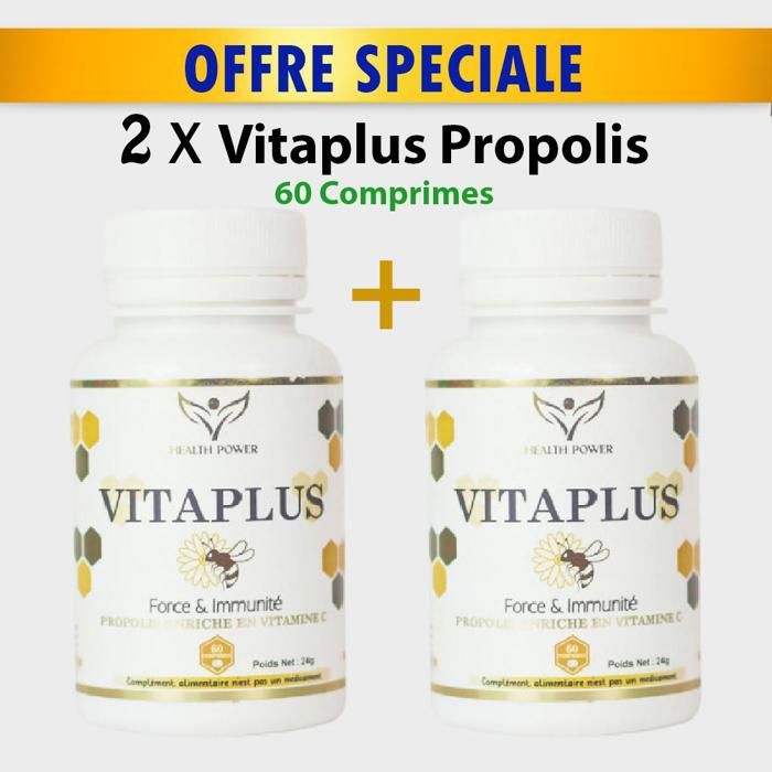 PACK 2 x boites de Vitaplus Propolis  60 Comprimes