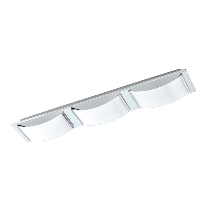 Applique/Plafonnier - Eglo - WASAO 1 - LED 3x5,4W - Acier inoxydable - IP44