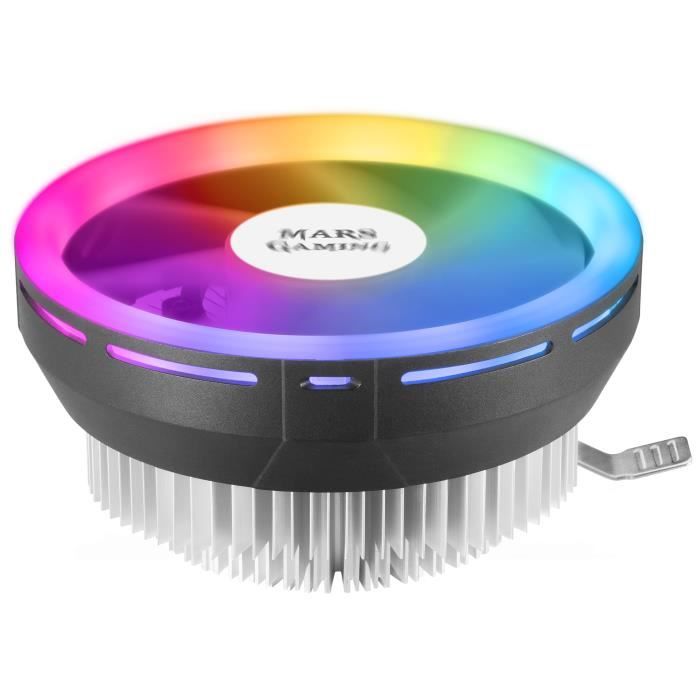 Dissipateur CPU RGB - Mars Gaming - MCPU120 - TDP 120W - Ultra silencieux - Technologie PWM